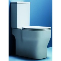 Сиденье для унитаза с микролифтом белый/хром Azzurra Glaze GLZ1800/Fbi/cr