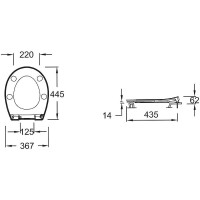 Сиденье для унитаза Jacob Delafon Patio E23157-00 Белое с микролифтом