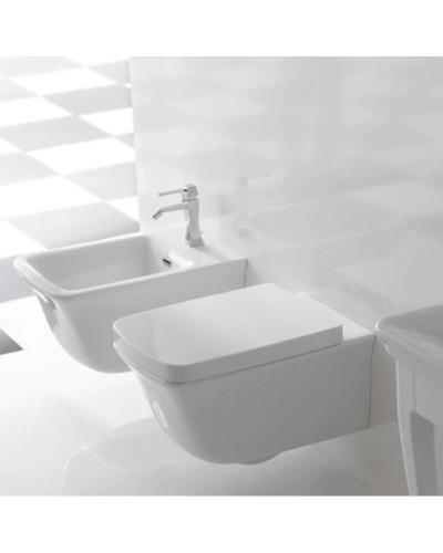 Сиденье для унитаза с микролифтом белый/хром Globo Relais RE020BIbi/cr