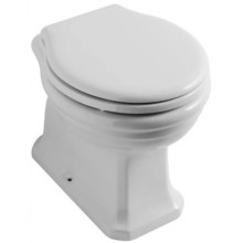 Сиденье для унитаза белый/хром Globo Paestum PA021bi/cr