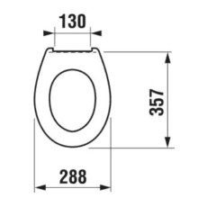 Сиденье без крышки для унитаза Jika Baby 8970373230001