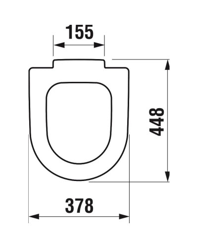 Сиденье без крышки для унитаза Jika Olymp/Baltic 8932823000631