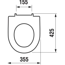 Сиденье для унитаза с микролифтом Jika Tigo 8933853000631