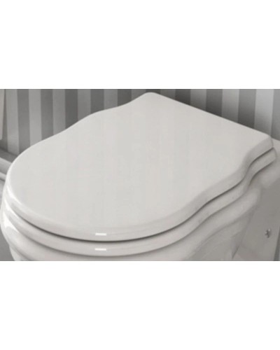 Сиденье для унитаза с микролифтом белый/бронза Artceram Hermitage HEA005 01 72