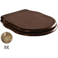 Сиденье для унитаза с микролифтом орех/бронза Artceram Hermitage HEA004 72