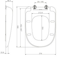 Сиденье для унитаза с микролифтом Am.Pm Sensation C307851WH