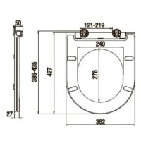 Сиденье для унитаза с микролифтом Am.Pm Spirit C707854WH