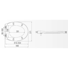 Сиденье для унитаза с микролифтом Am.Pm Bliss L C537851WH