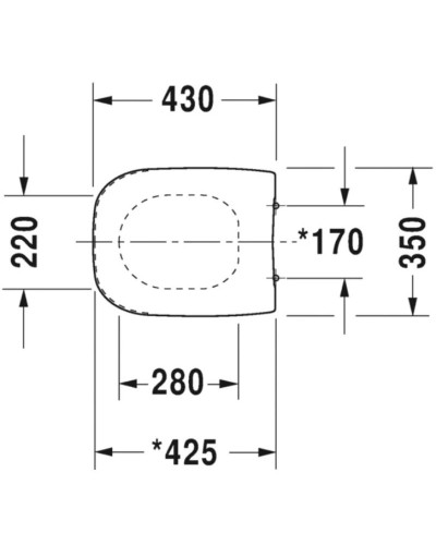 Сиденье для унитаза Duravit D-Code 0067310000