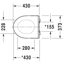 Сиденье для унитаза с микролифтом Duravit DuraStyle 0020790000