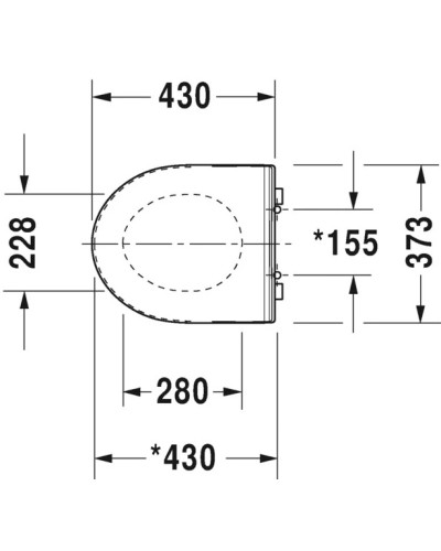 Сиденье для унитаза с микролифтом Duravit DuraStyle 0020790000