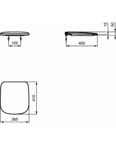 Сиденье для унитаза с микролифтом Ideal Standard Esedra T318301