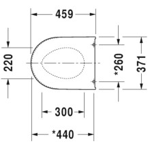 Сиденье для унитаза с микролифтом Duravit Darling New 0021090000