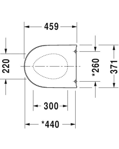 Сиденье для унитаза Duravit Darling New 0021010000