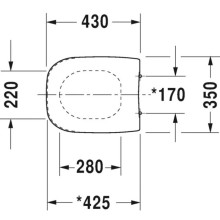 Сиденье для унитаза Duravit D-Code 0067310099