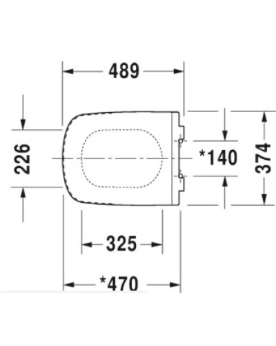Сиденье для унитаза Duravit DuraStyle 0060510000