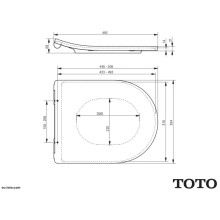 Сидение для унитаза с микролифтом Toto NC TC514F