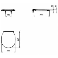 Сиденье для унитаза Ideal Standard Connect Air E036601 Белое с микролифтом