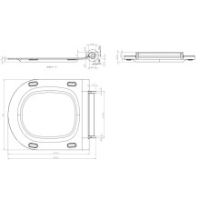 Сиденье для унитаза с микролифтом Cersanit City DS-CIT-S-DL