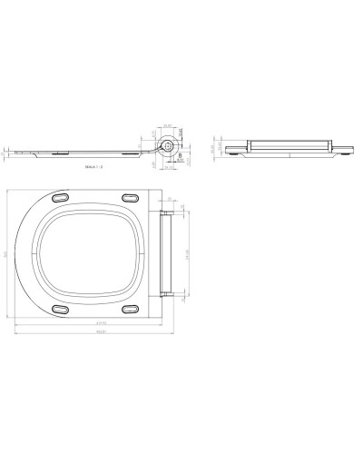 Сиденье для унитаза с микролифтом Cersanit City DS-CIT-S-DL
