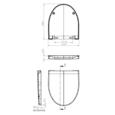 Сиденье для унитаза с микролифтом Cersanit Parva DS-PARVA-DL