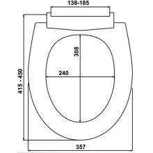 Сиденье для унитаза с микролифтом Cersanit Trento DS-TRENTO-PL