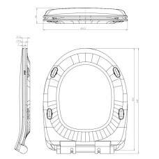 Сиденье для унитаза с микролифтом Cersanit Delfi DS-DELFI-S-DL-E(S-DS-DELFI-S-DL-t)