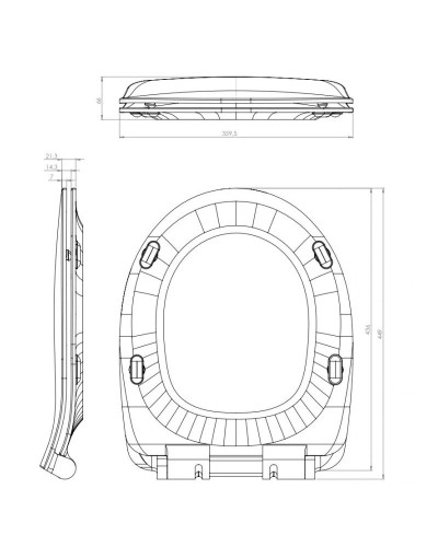 Сиденье для унитаза с микролифтом Cersanit Delfi DS-DELFI-S-DL-E(S-DS-DELFI-S-DL-t)