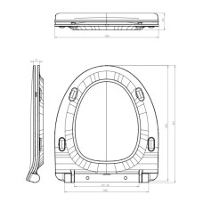 Сиденье для унитаза с микролифтом Cersanit Parva DS-PARVA-S-DL
