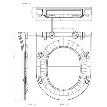 Сиденье для унитаза с микролифтом Cersanit Street Fusion DS-SFU-S-DL