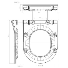 Сиденье для унитаза с микролифтом Cersanit Street Fusion DS-SFU-S-DL