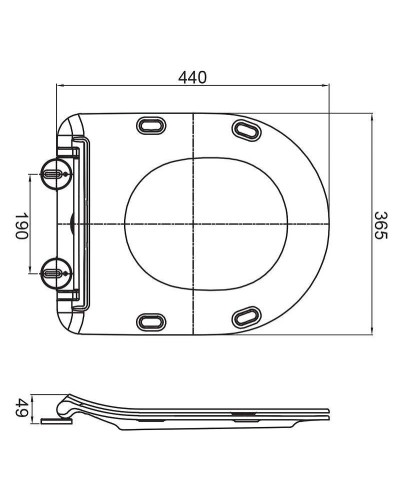 Сиденье для унитаза Cezares Stylus CZR-2316-SC Белое с Микролифтом