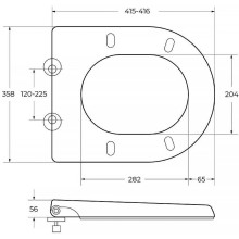 Сиденье для унитаза Cezares Giubileo CZR-6045-SC Белое с Микролифтом