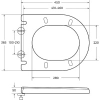 Сиденье для унитаза Cezares Stylus CZR-GN-SC Белое с Микролифтом