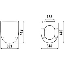 Сиденье для унитаза с микролифтом Creavit Mare KC1703.01.0000E
