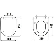 Сиденье для унитаза с микролифтом Creavit Duck KC0903.01.0800E