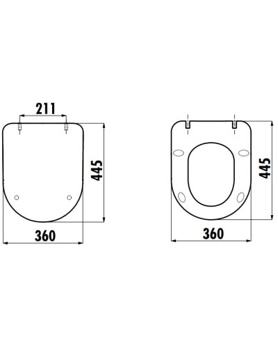 Сиденье для унитаза с микролифтом Creavit Duck KC0903.01.0800E