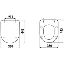Сиденье для унитаза с микролифтом Creavit Duck KC0903.01.0300E