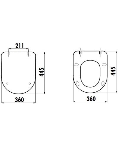 Сиденье для унитаза с микролифтом Creavit Duck KC0903.01.0300E