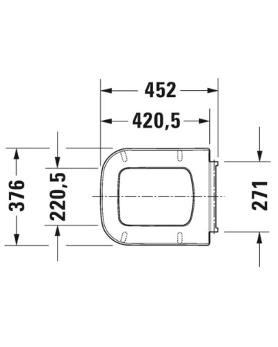 Сиденье для унитаза с микролифтом Duravit P3 Comforts 0020390000