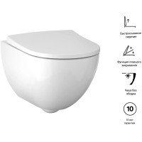 Сиденье для унитаза с микролифтом Geberit Acanto 500.605.01.2