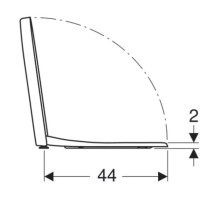 Сиденье для унитаза с микролифтом,верхнее крепление Geberit iCon 574130000