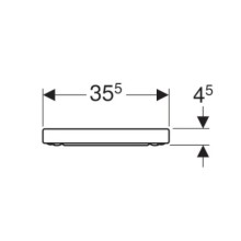 Сиденье для унитаза с микролифтом,верхнее крепление Geberit iCon 574130000