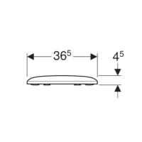 Сиденье для унитаза с микролифтом,верхнее крепление Geberit iCon Square 571910000