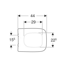 Сиденье для унитаза,верхнее крепление Geberit Renova Plan 572180000