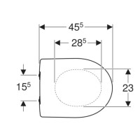 Сиденье для унитаза с микролифтом,верхнее крепление Geberit Renova 573025000