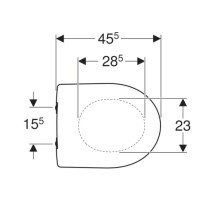 Сиденье для унитаза,верхнее крепление Geberit Renova 573015000