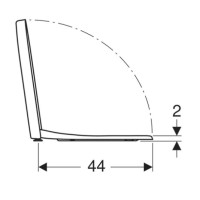 Сиденье для унитаза с микролифтом,верхнее крепление Geberit Renova 573085000