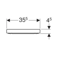 Сиденье для унитаза с микролифтом,верхнее крепление Geberit Renova 573085000
