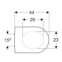 Сиденье для унитаза с микролифтом,верхнее крепление Geberit Renova 573085000
